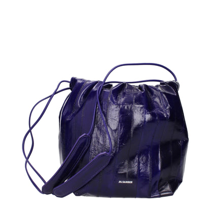 Purple Leather Shoulder Bag