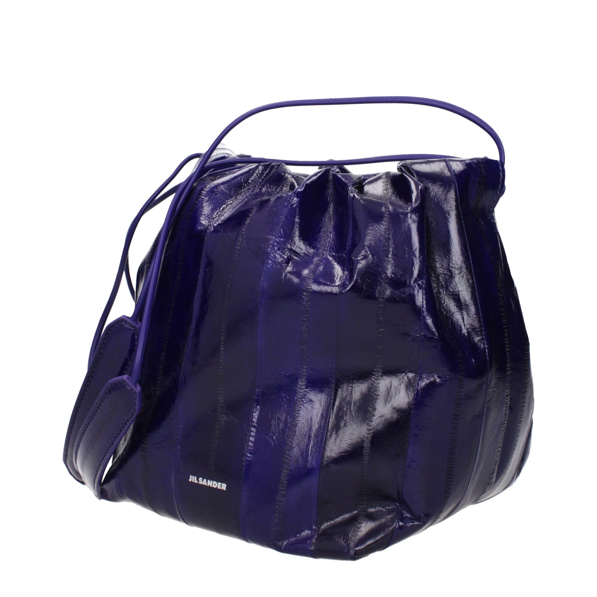 Purple Leather Shoulder Bag