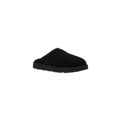 Black Suede Leather Clog