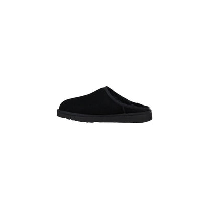 Black Suede Leather Clog
