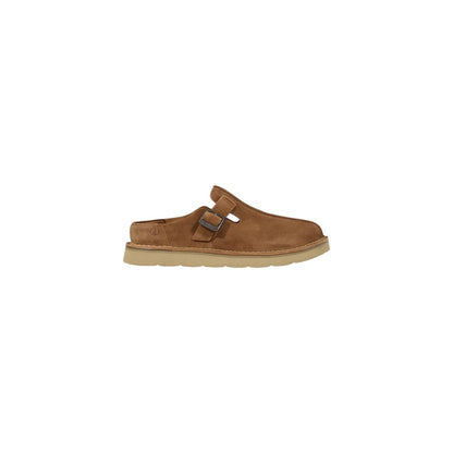 Beige Suede Leather Clog