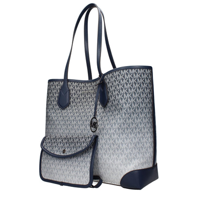 Blue Fabric Shoulder Bag