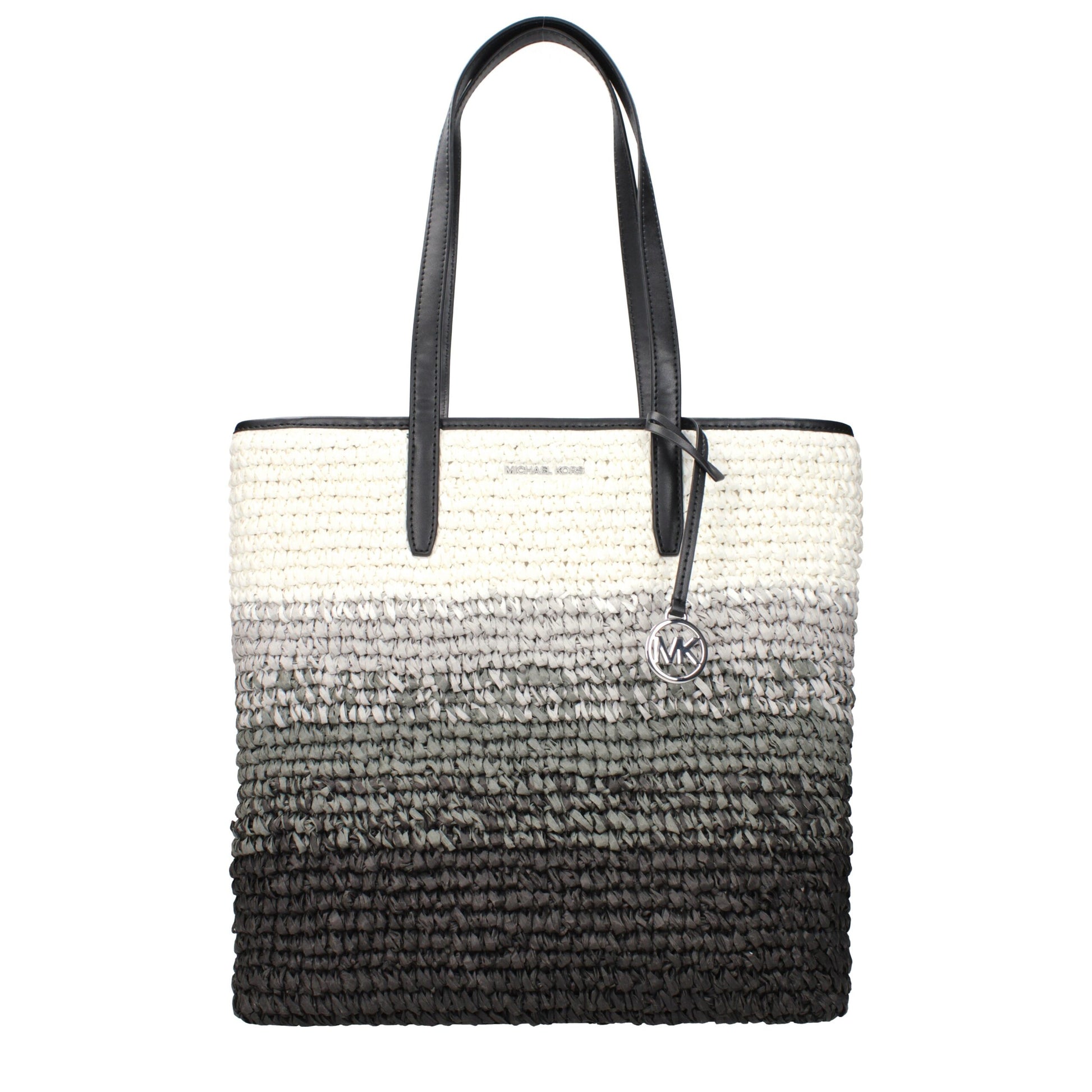 Black Raffia Shoulder Bag