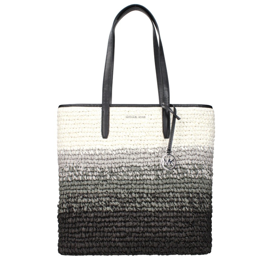 Black Raffia Shoulder Bag