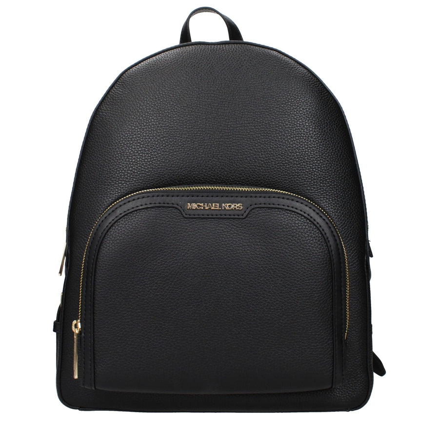 Black Leather Backpack
