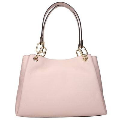 Pink Leather Shoulder Bag