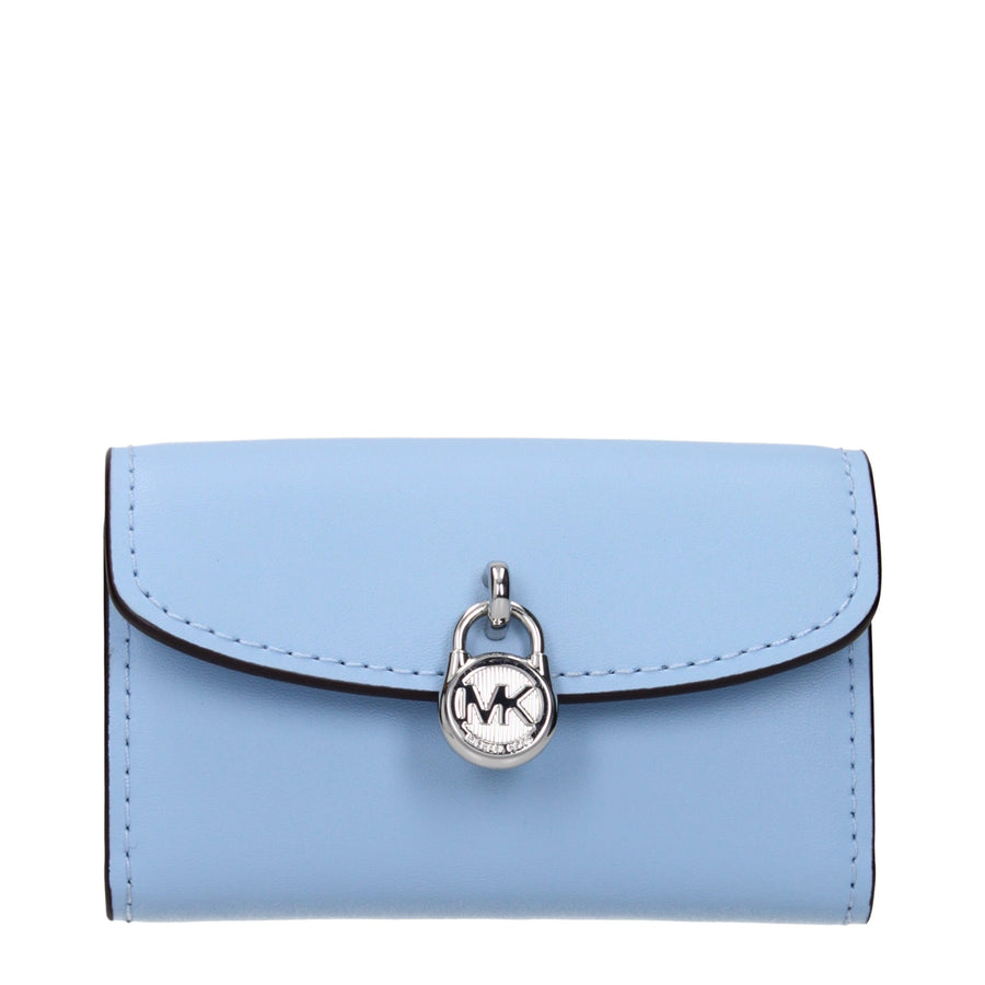 Light Blue Leather Wallet