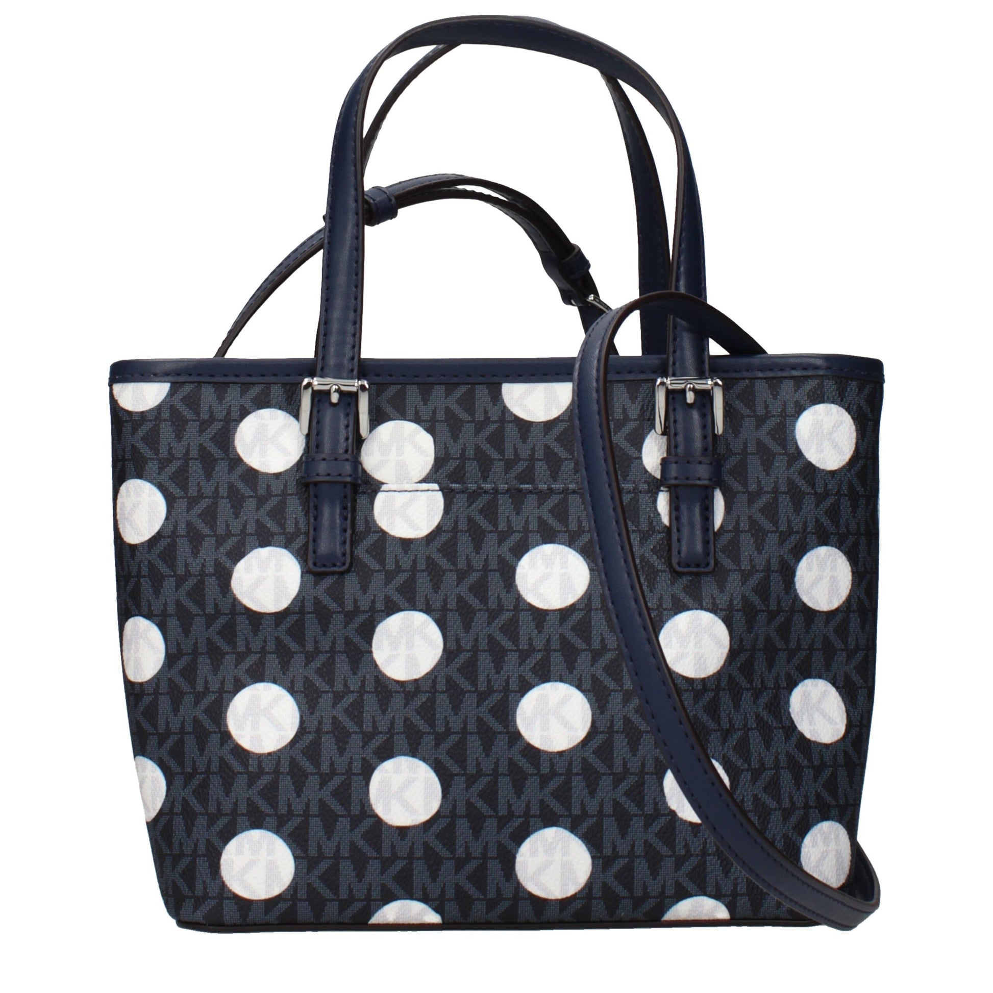 Blue Fabric Handbag
