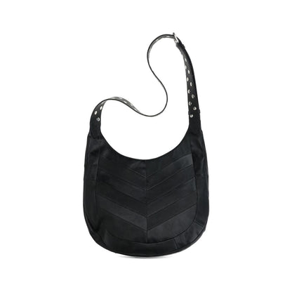 Black Leather Shoulder Bag
