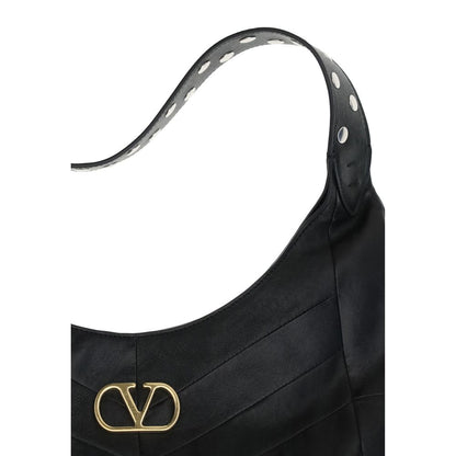 Black Leather Shoulder Bag