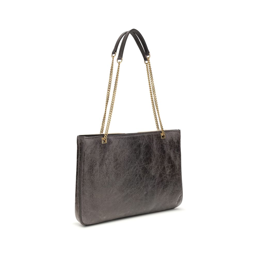 Black Leather Shoulder Bag