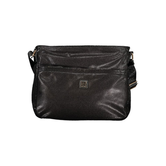Black Polyester Women Handbag