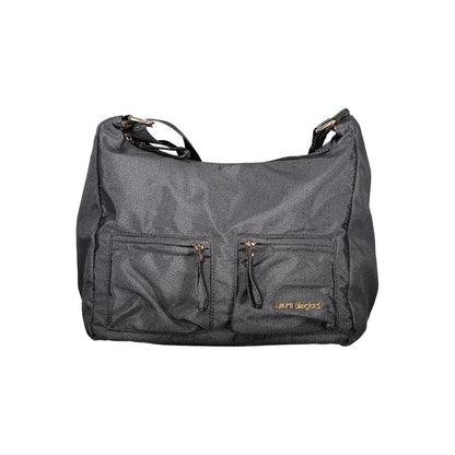 Black Polyester Women Handbag
