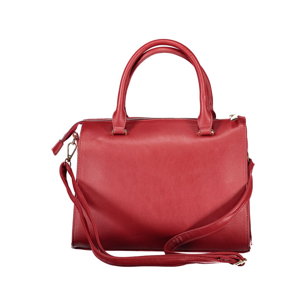 Red PVC Women Handbag
