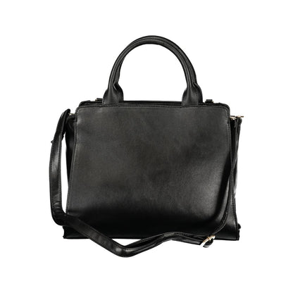 Black PVC Women Handbag