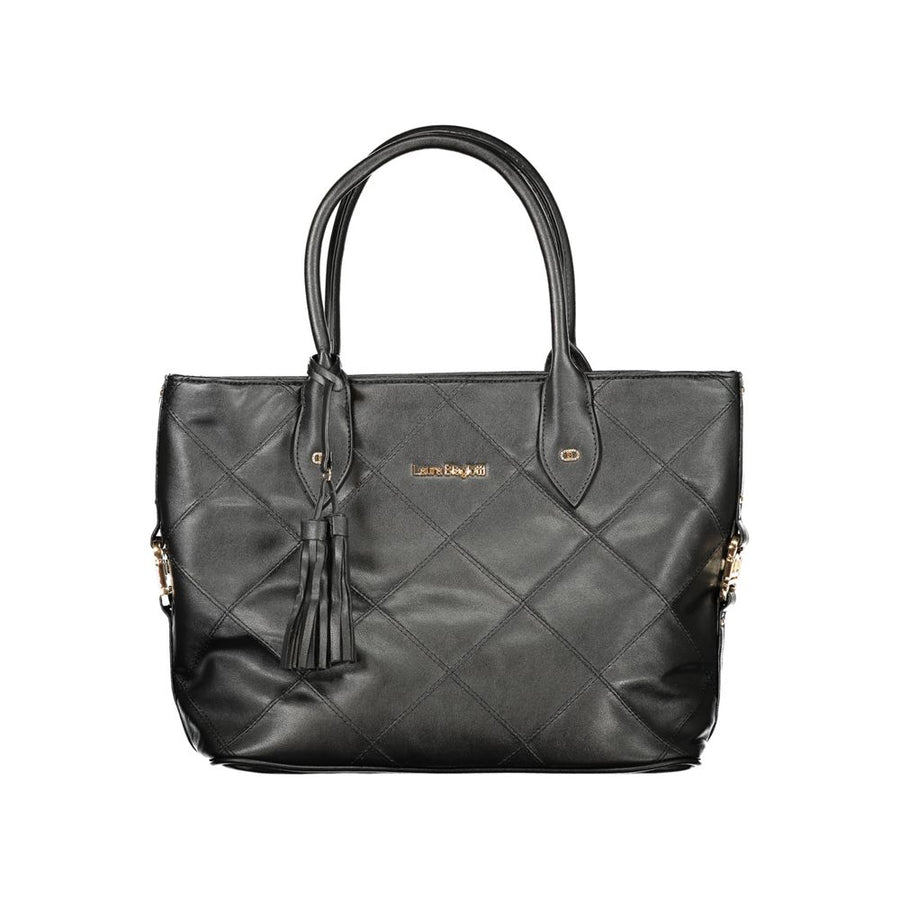 Black PVC Women Handbag