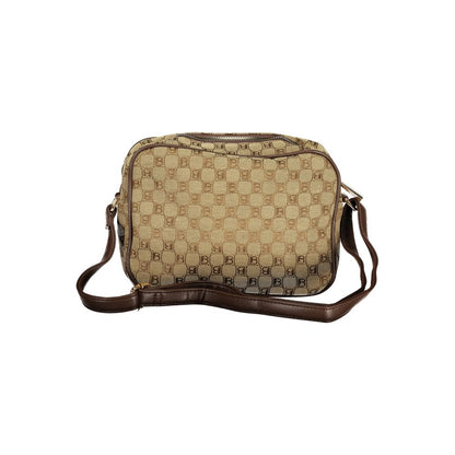 Beige Polyester Women Handbag