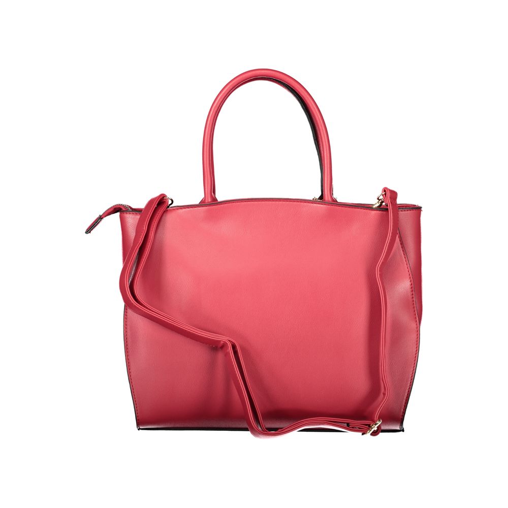 Red PVC Women Handbag