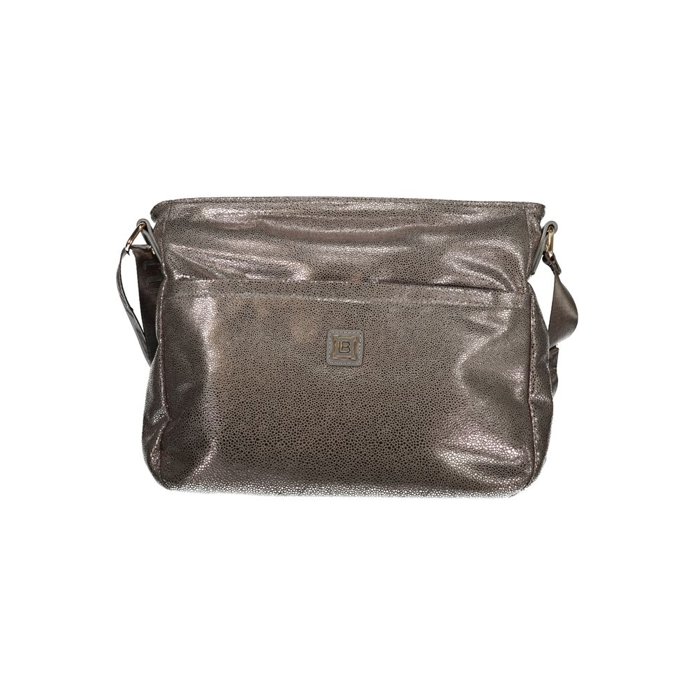 Gray Polyester Women Handbag