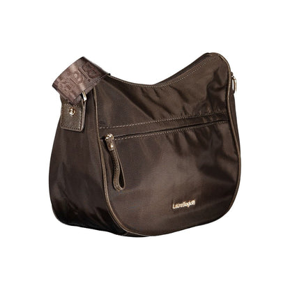 Brown Polyester Women Handbag