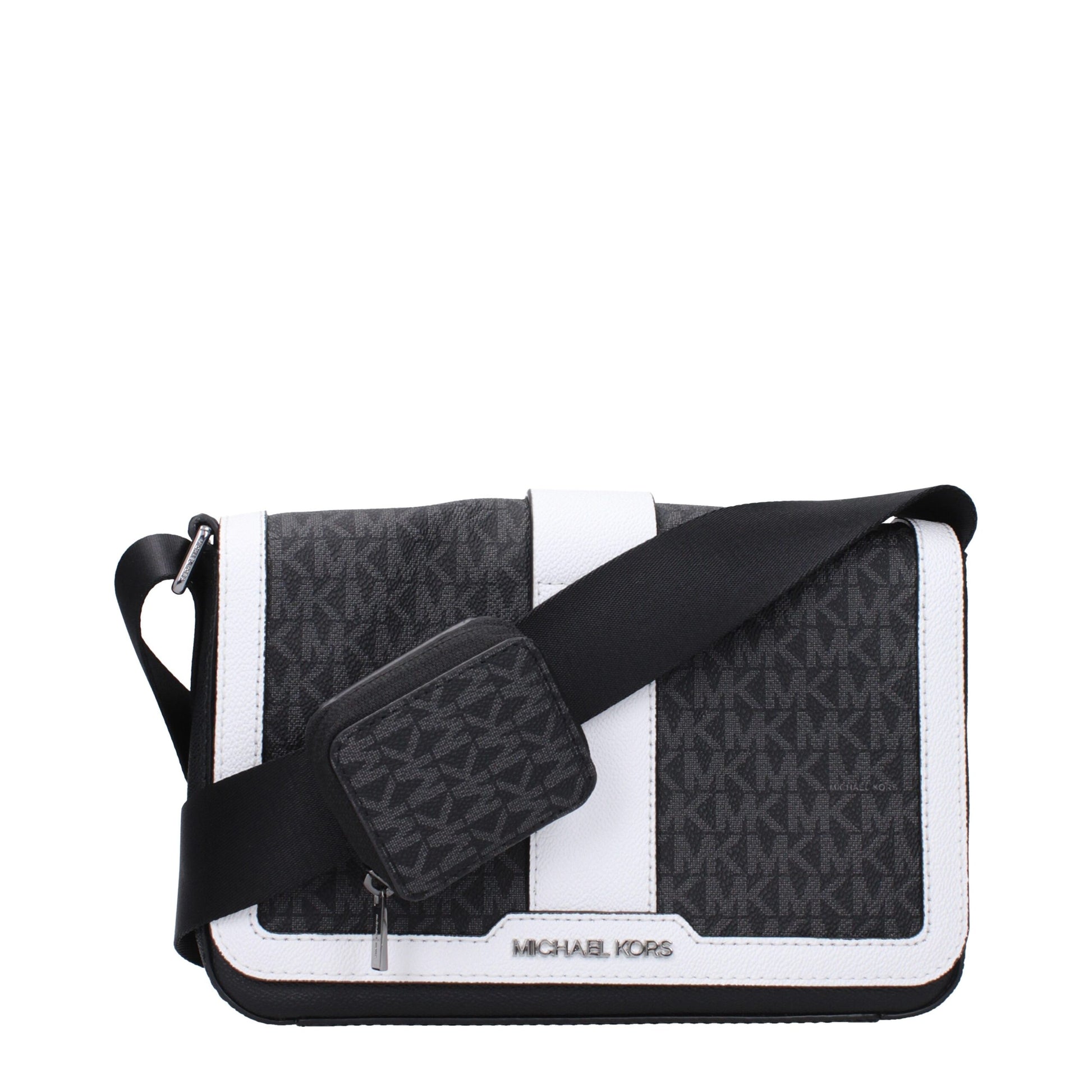 Black Fabric Crossbody Bag