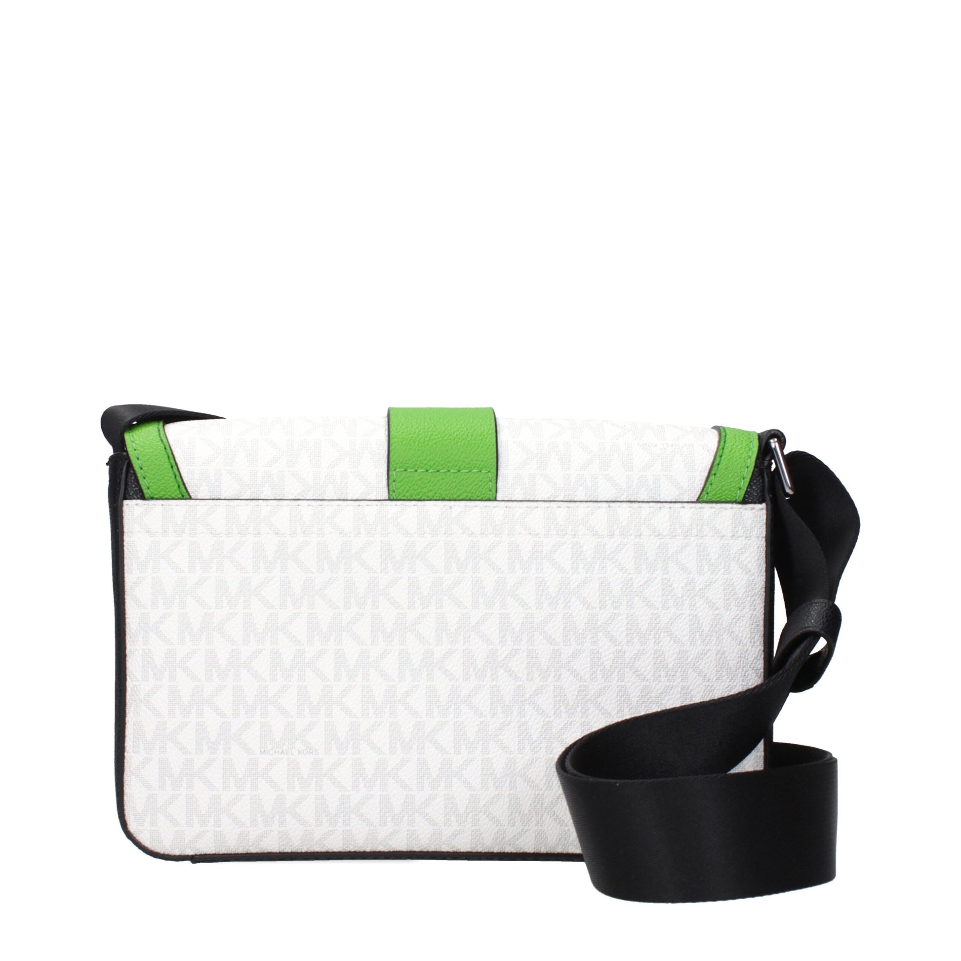 White Fabric Crossbody Bag