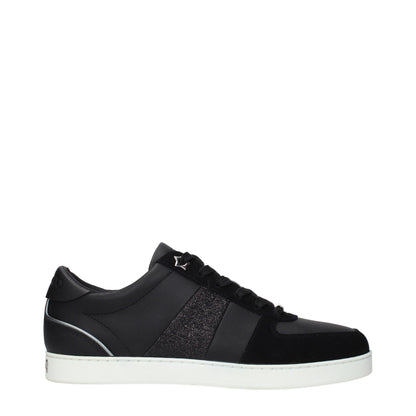 Black Leather Low Top Sneakers