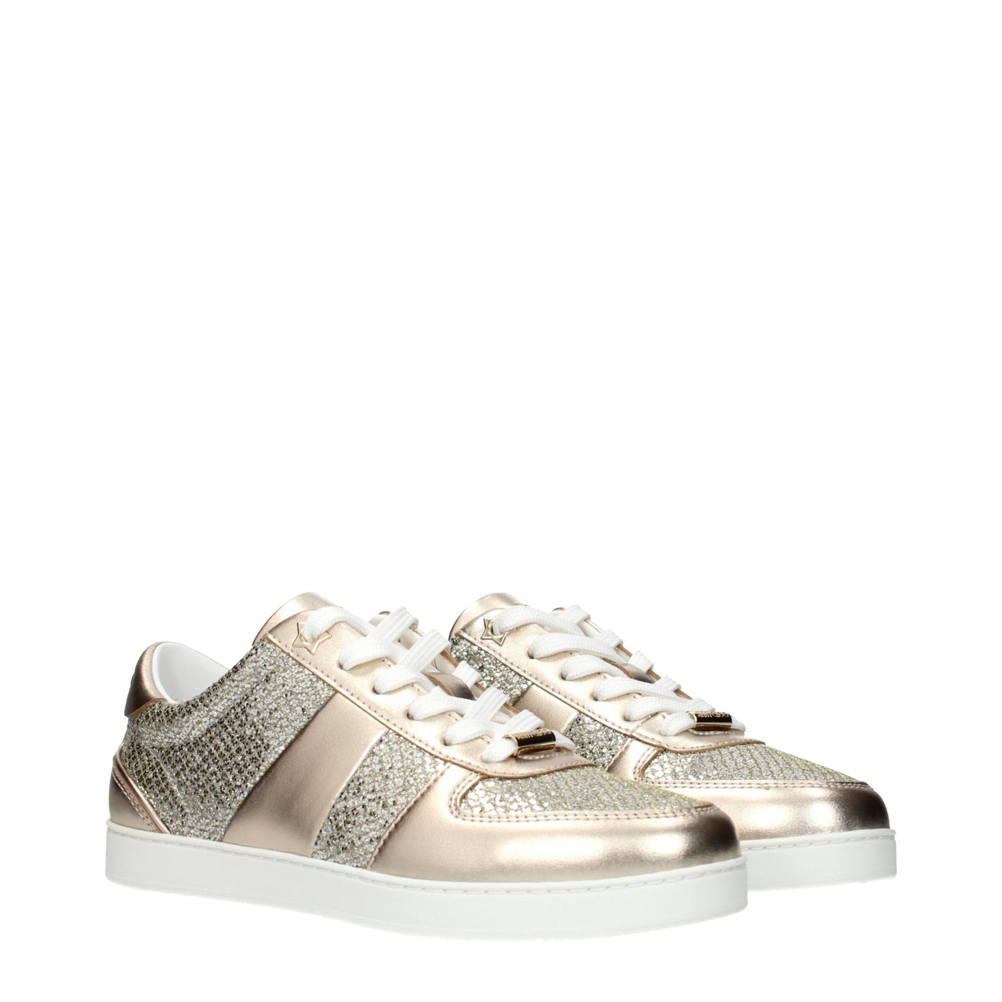 Gold Leather Sneakers