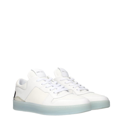 White Leather Low Tops