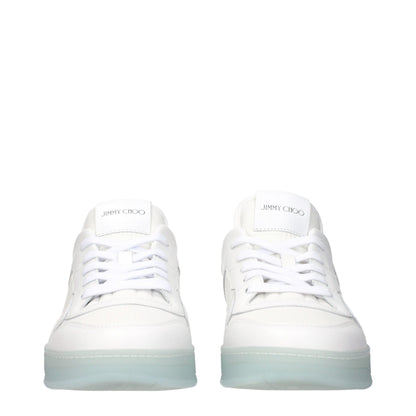 White Leather Low Tops