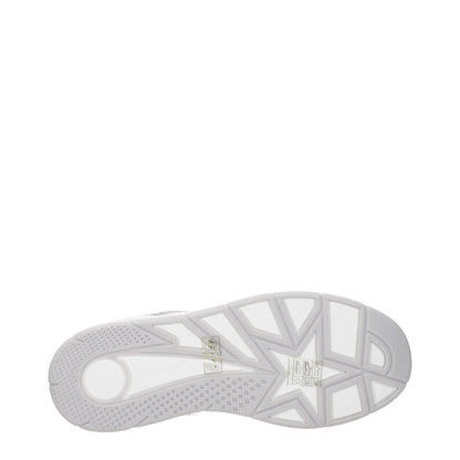 White Leather Low Top Sneakers