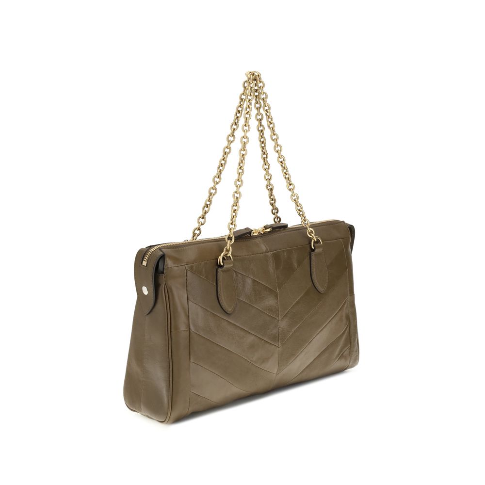 Brown Calf Leather Bos Taurus Shoulder Bag