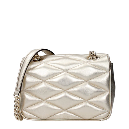 Gold Leather Shoulder Bags