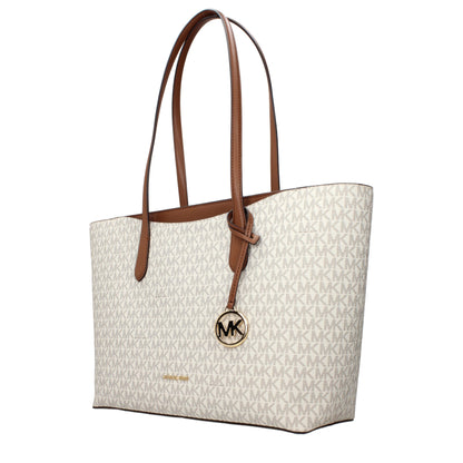 Beige Fabric Shoulder Bag