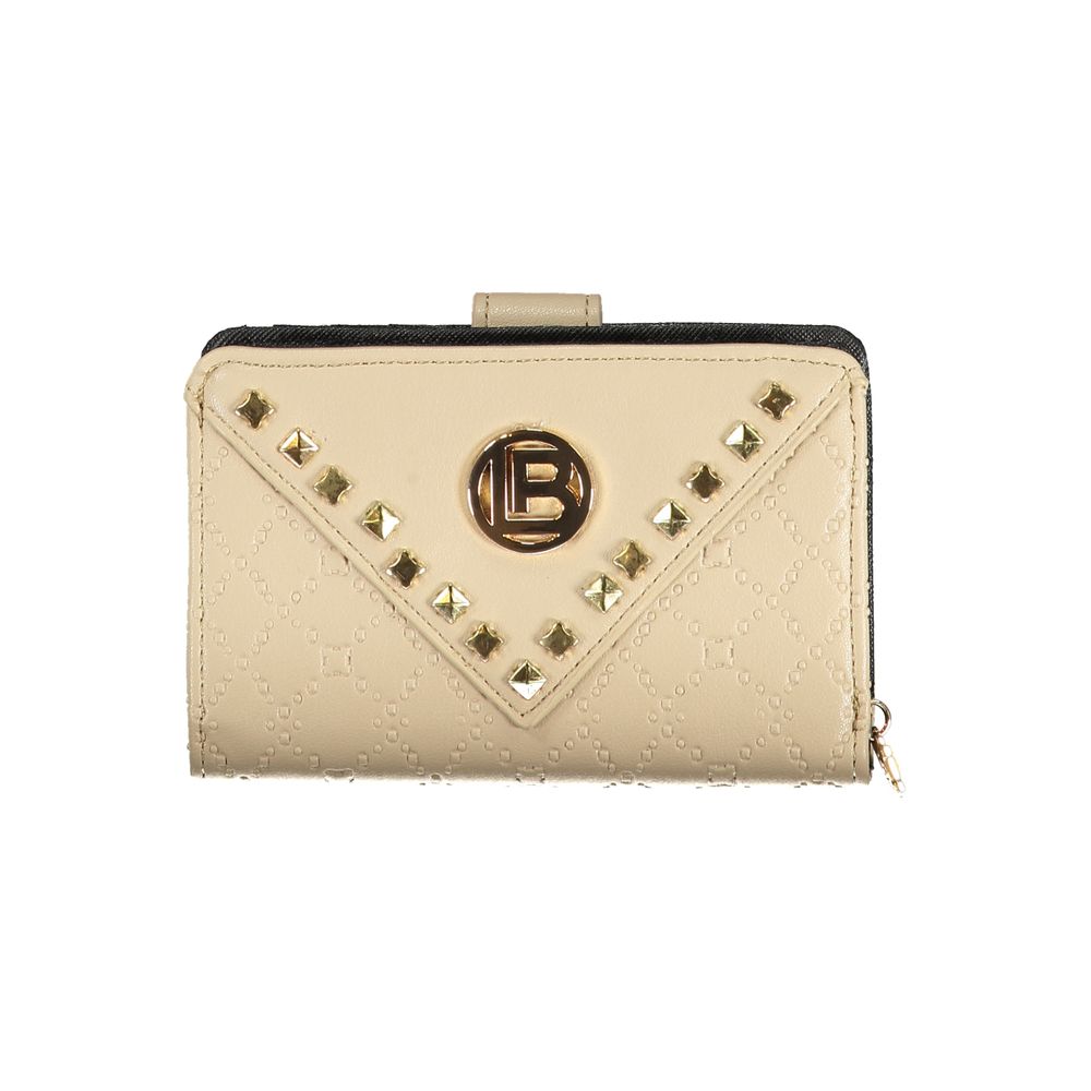 Beige Polyethylene Women Wallet