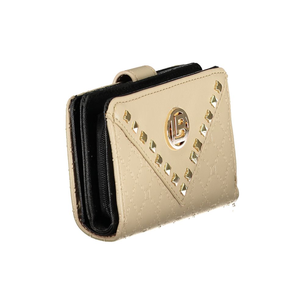 Beige Polyethylene Women Wallet