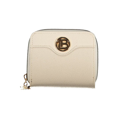 Beige Polyethylene Women Wallet