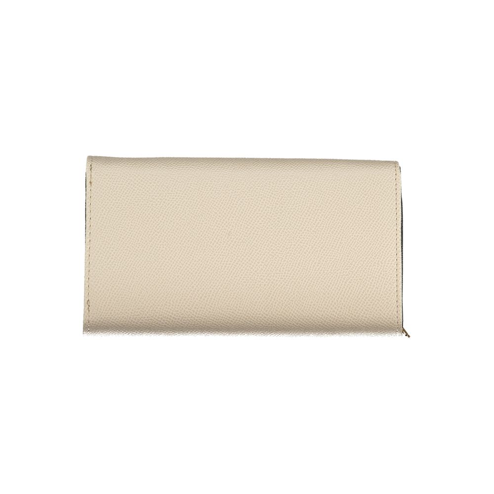 Beige Polyethylene Women Wallet
