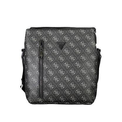 Black Polyethylene Shoulder Bag