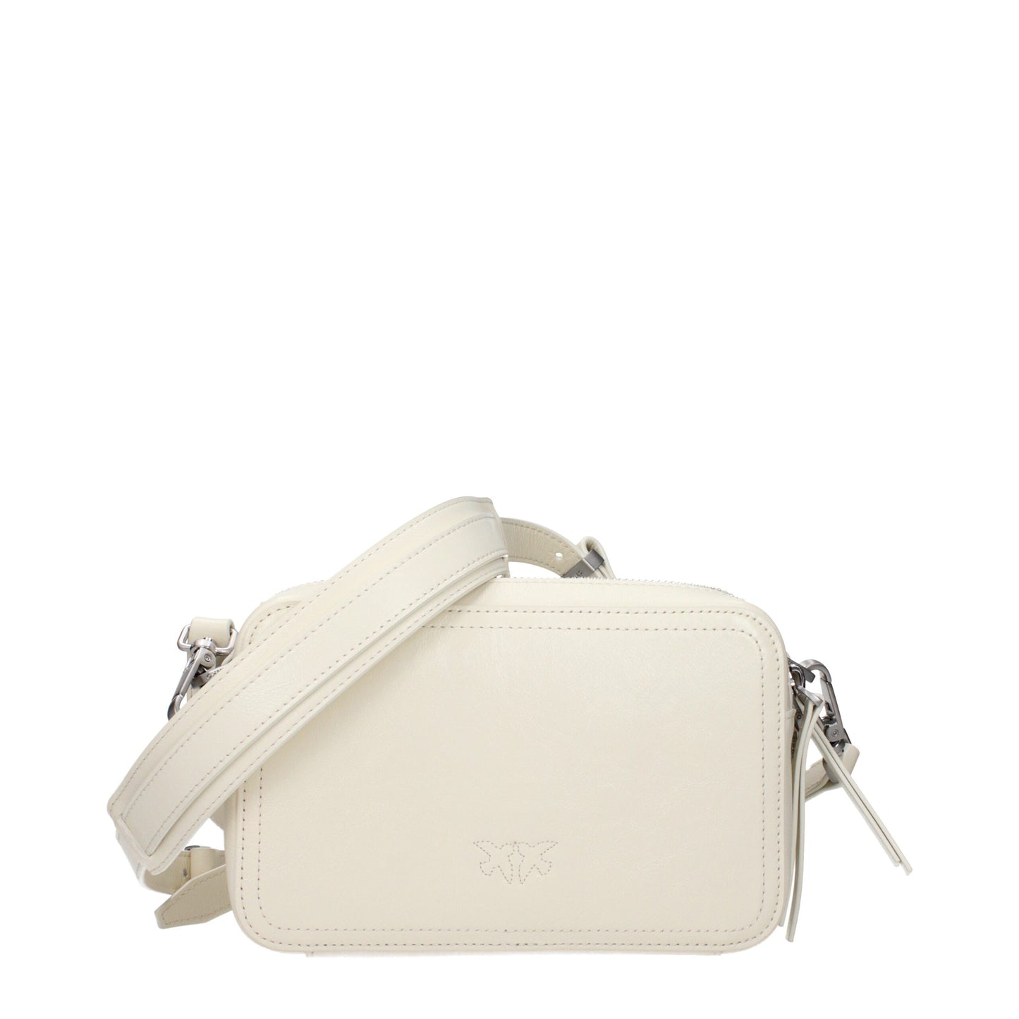 White Leather Crossbody Bag