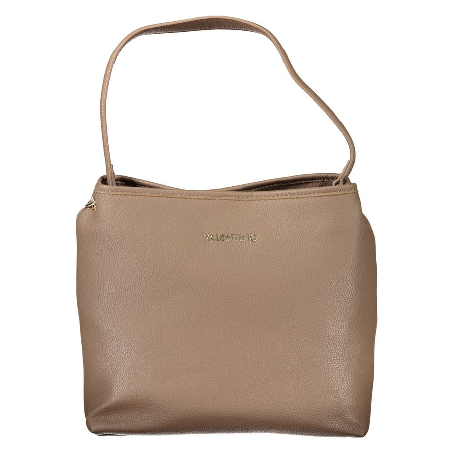 Brown Polyethylene Women Handbag