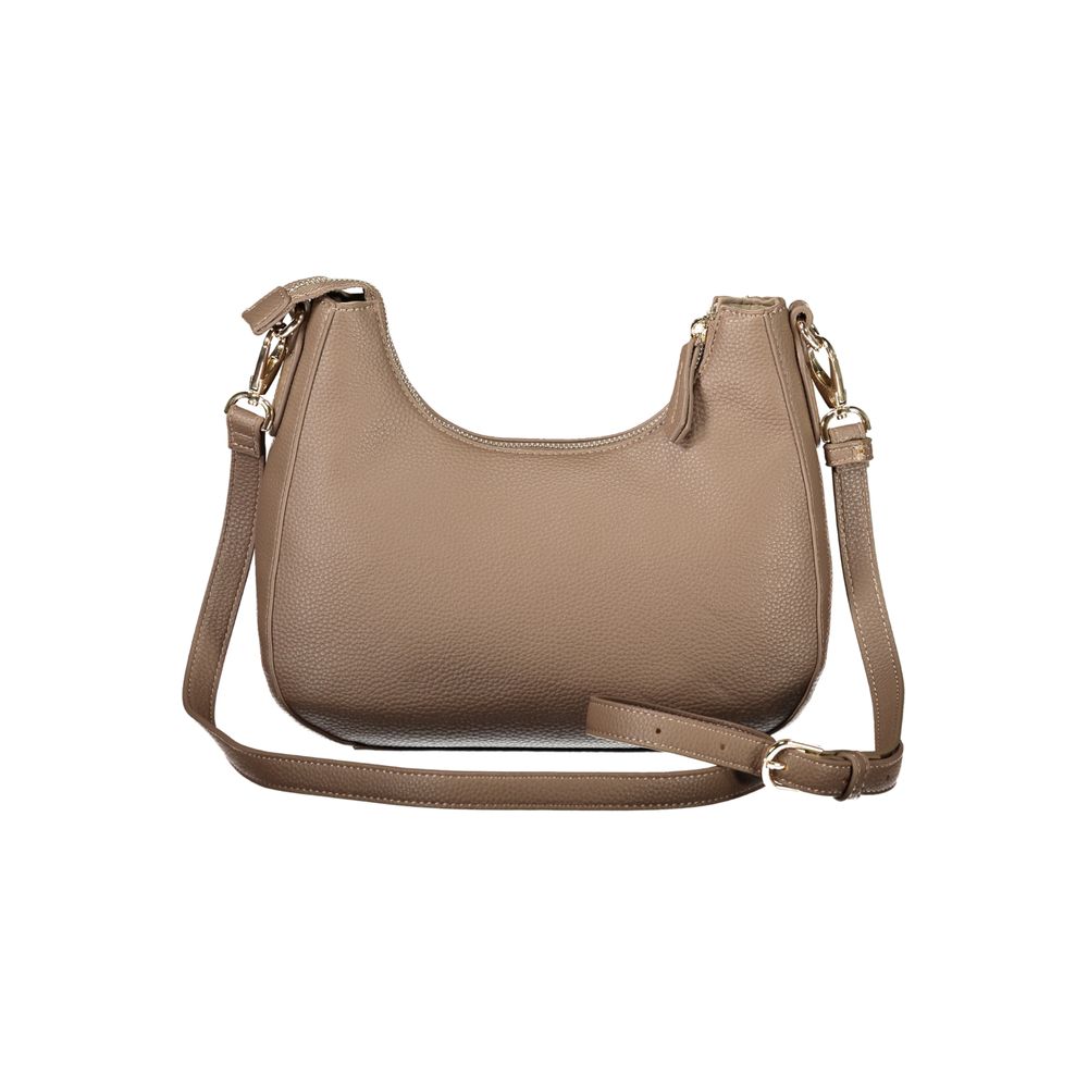 Brown Polyethylene Women Handbag
