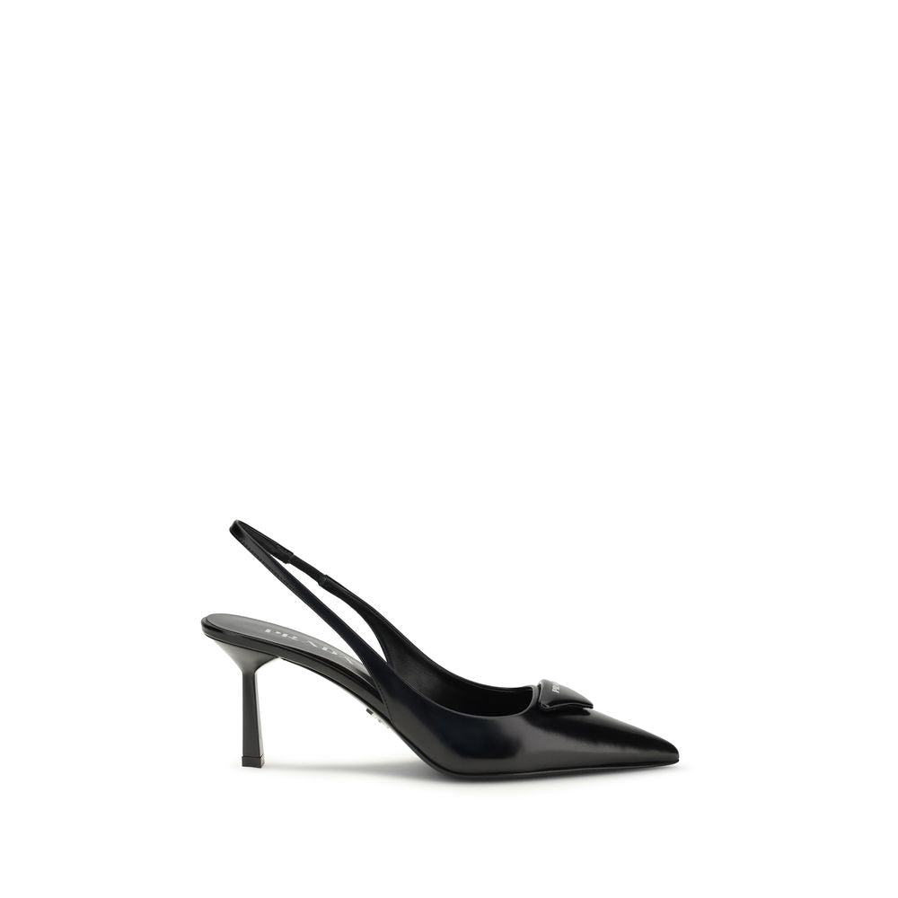 Leather slingback Pumps