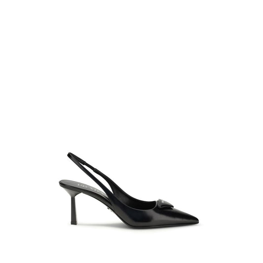 Leather slingback Pumps