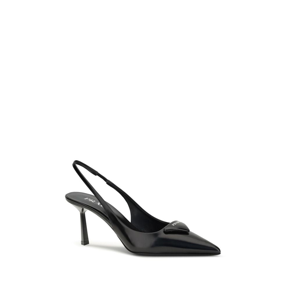 Leather slingback Pumps