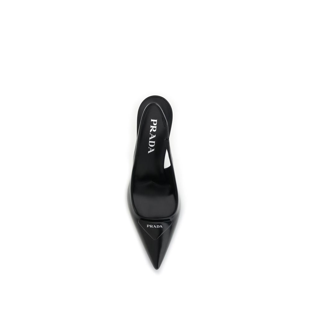 Leather slingback Pumps