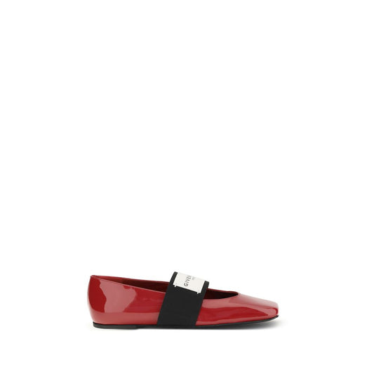 Patent-leather Squared Ballerinas