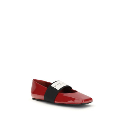 Patent-leather Squared Ballerinas