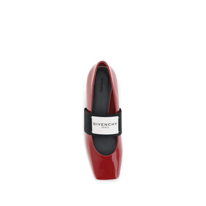 Patent-leather Squared Ballerinas