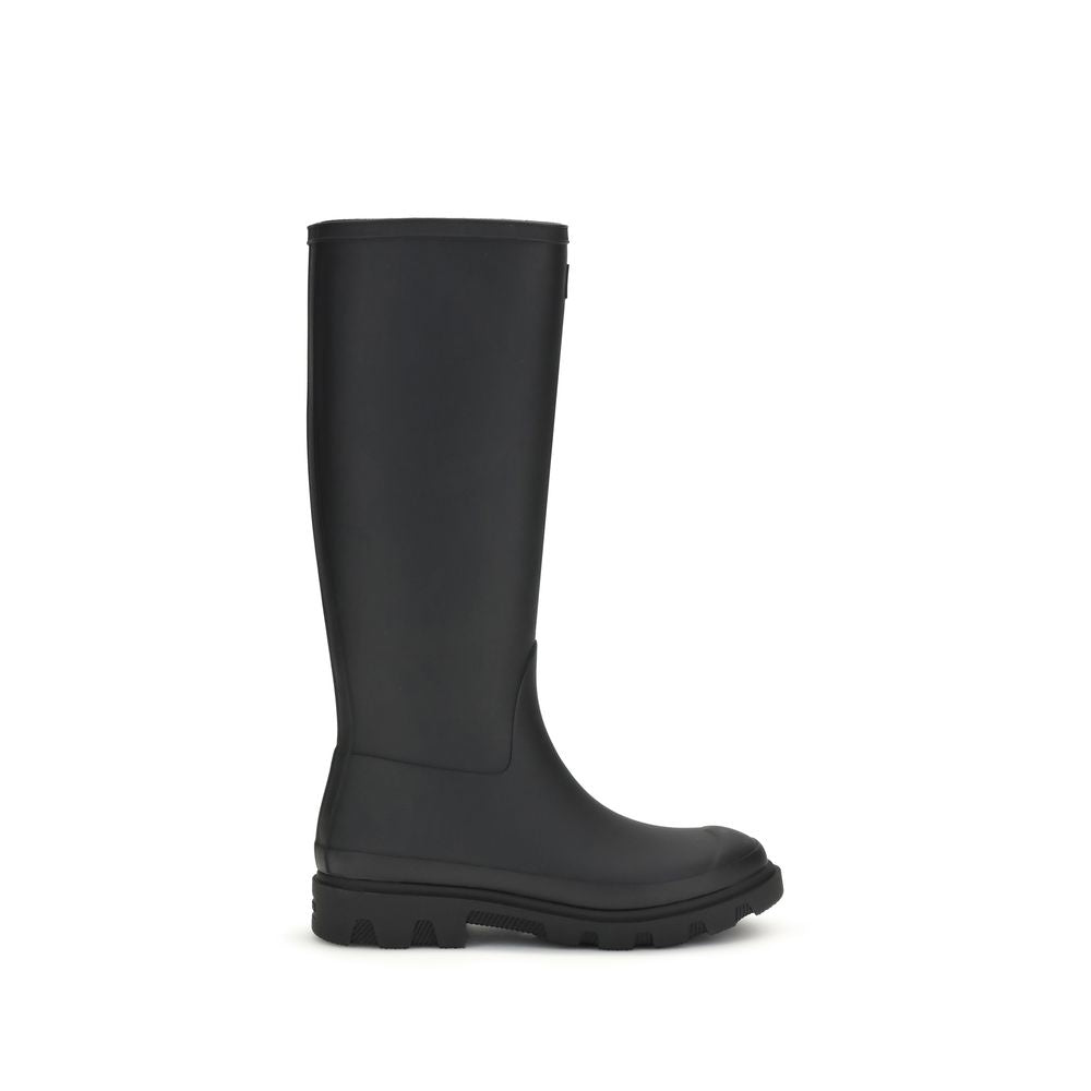 Black Rubber Rain Boots